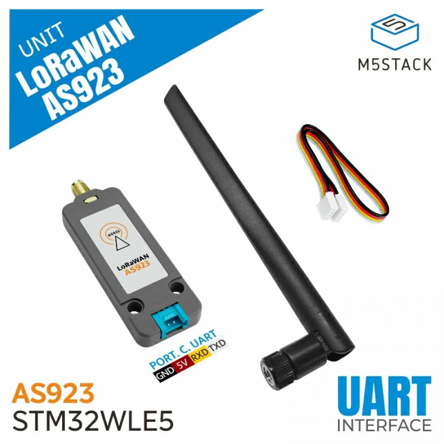 LoRaWAN Unit AS923 (STM32WLE5) with Antenna [U184-AS923]
