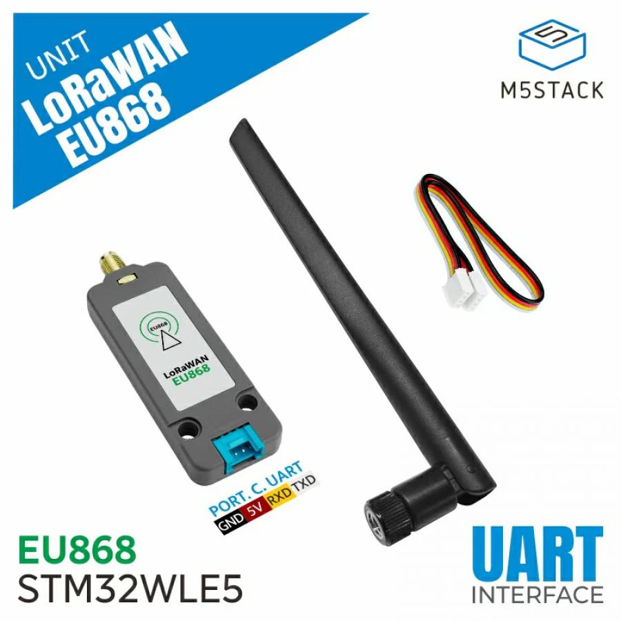 LoRaWAN Unit EU868 (STM32WLE5) with Antenna [U184-EU868]