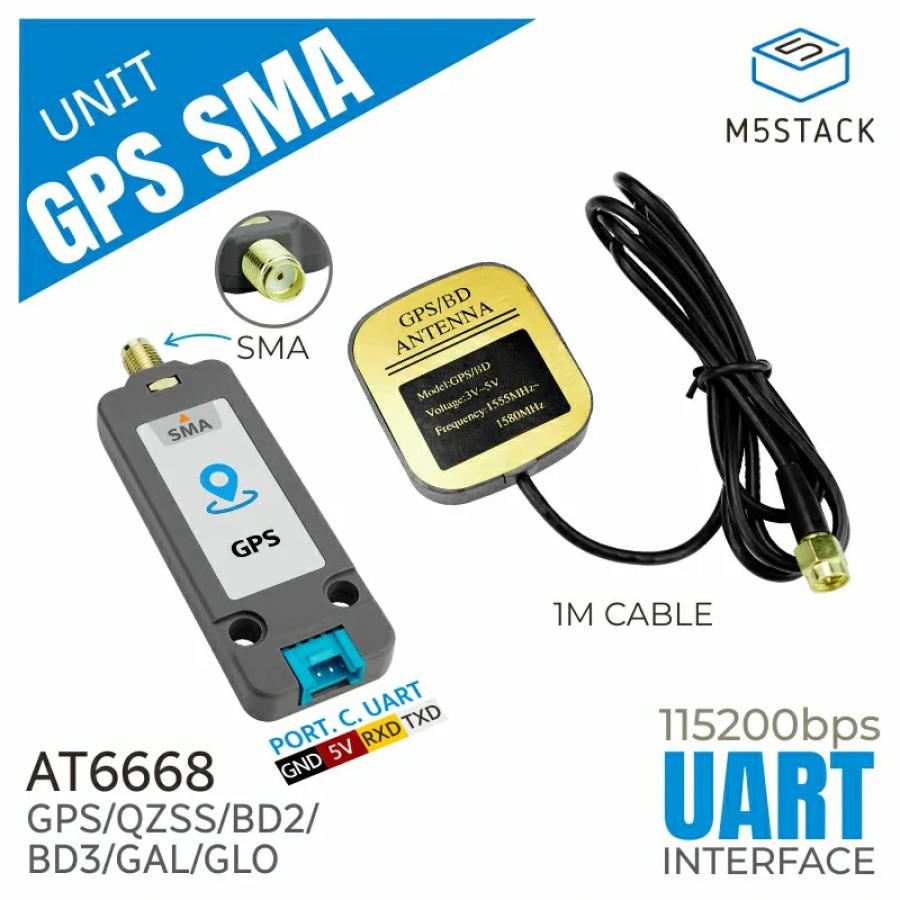 GPS/BDS Unit with SMA Antenna (AT6668) [U190]