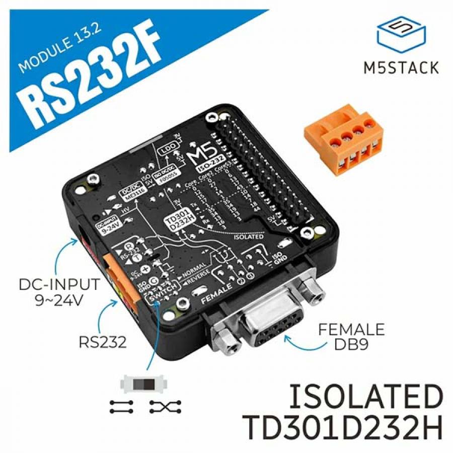 RS232 Module 13.2 with DB9 Female Connector [M130]