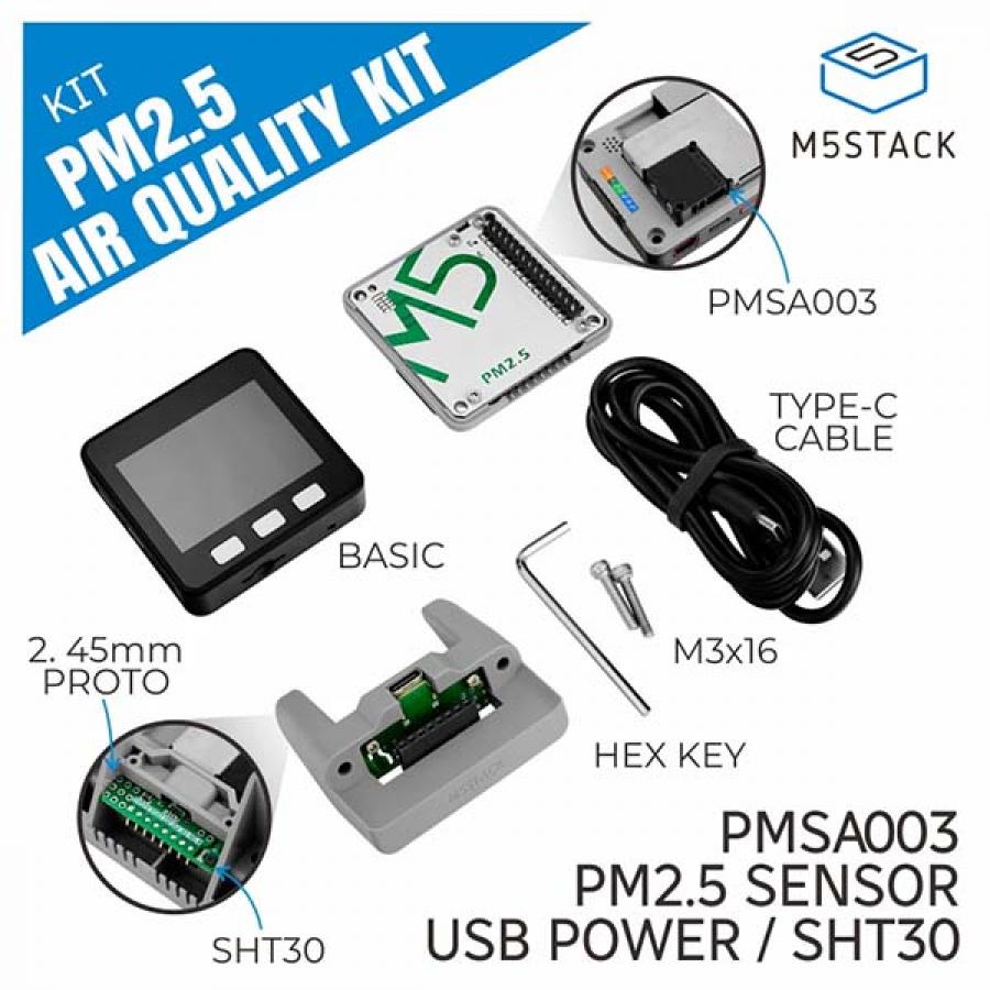 PM2.5 Air Quality Kit (PMSA003 + SHT30) [K023-B]
