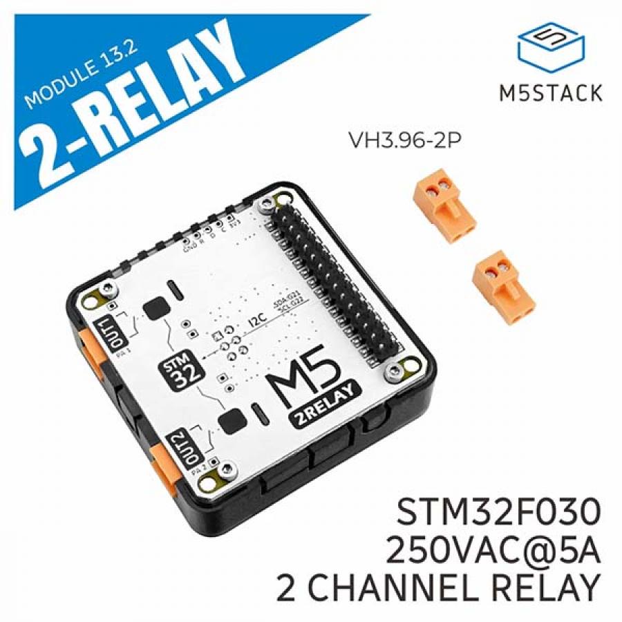 2-Channel AC Relay Module 13.2 (STM32F030) [M124]