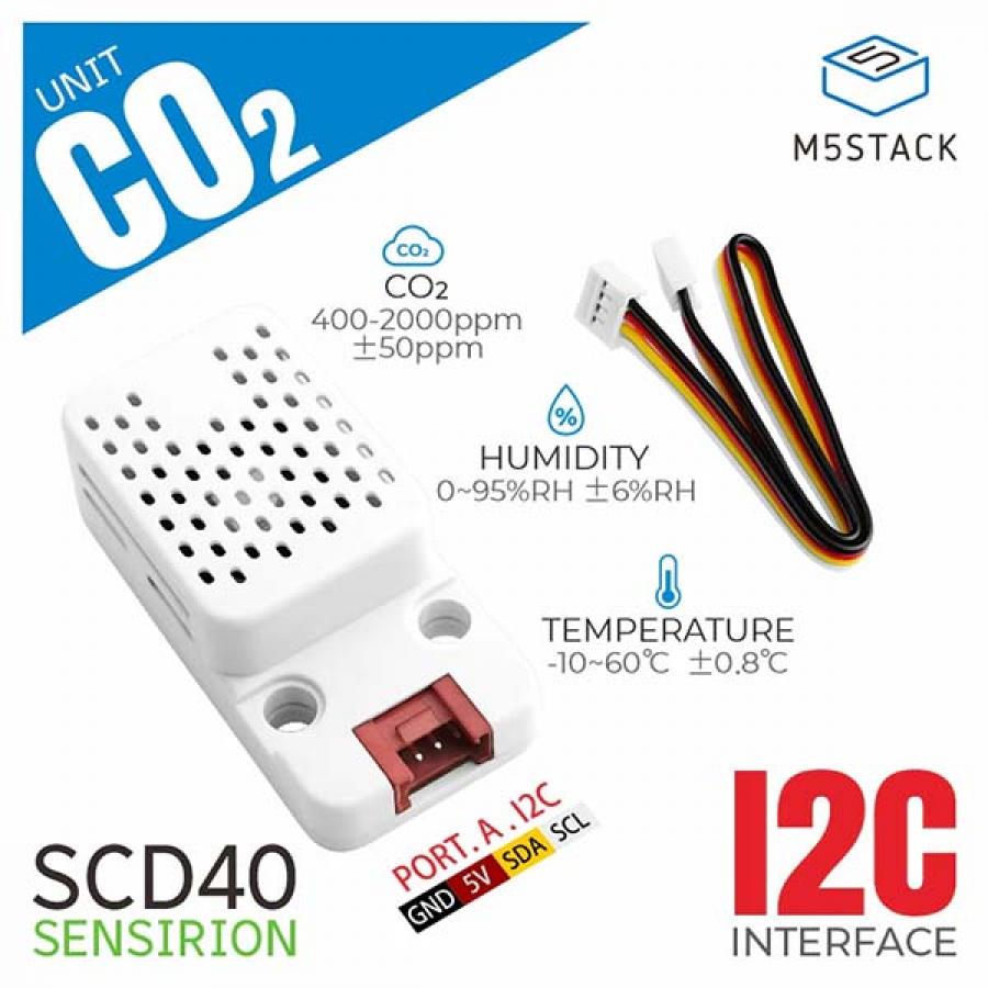 CO2 Unit with Temperature and humidity Sensor (SCD40) [U103]