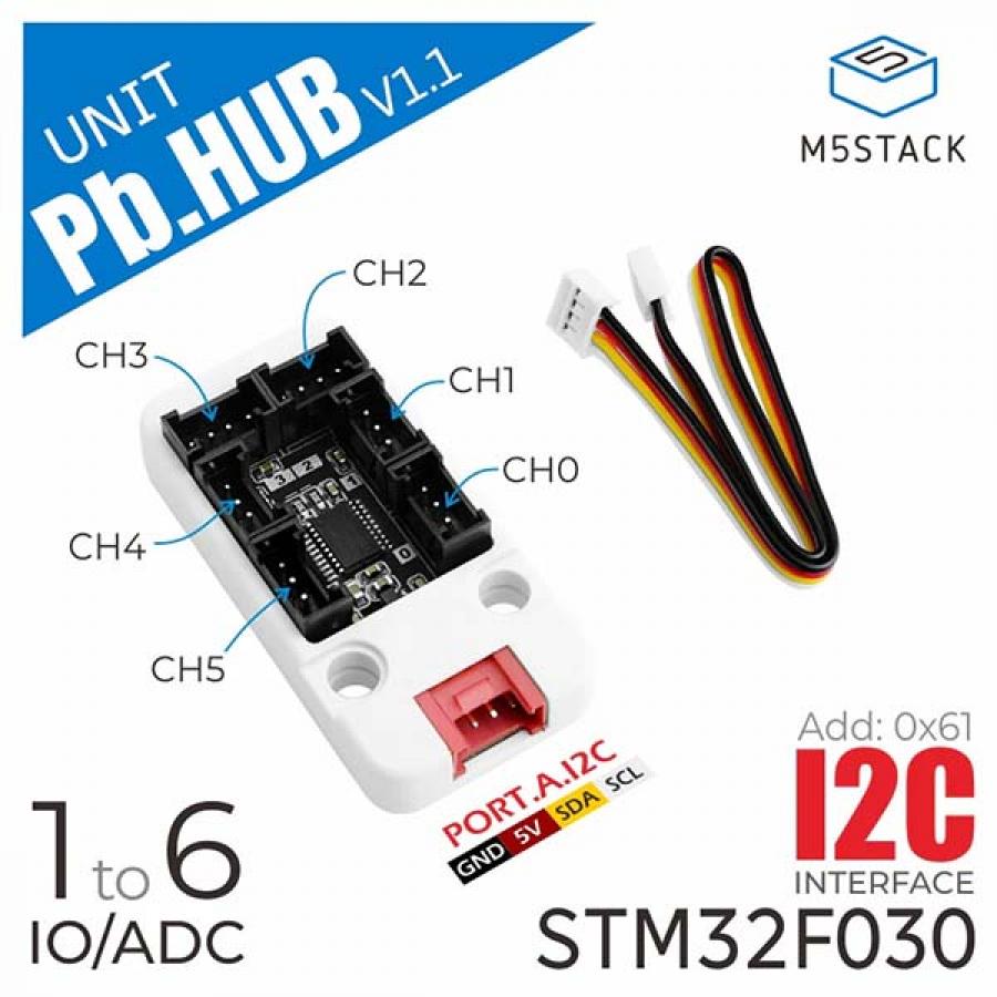I/O Hub 1 to 6 Expansion Unit (STM32F0) [U041-B]