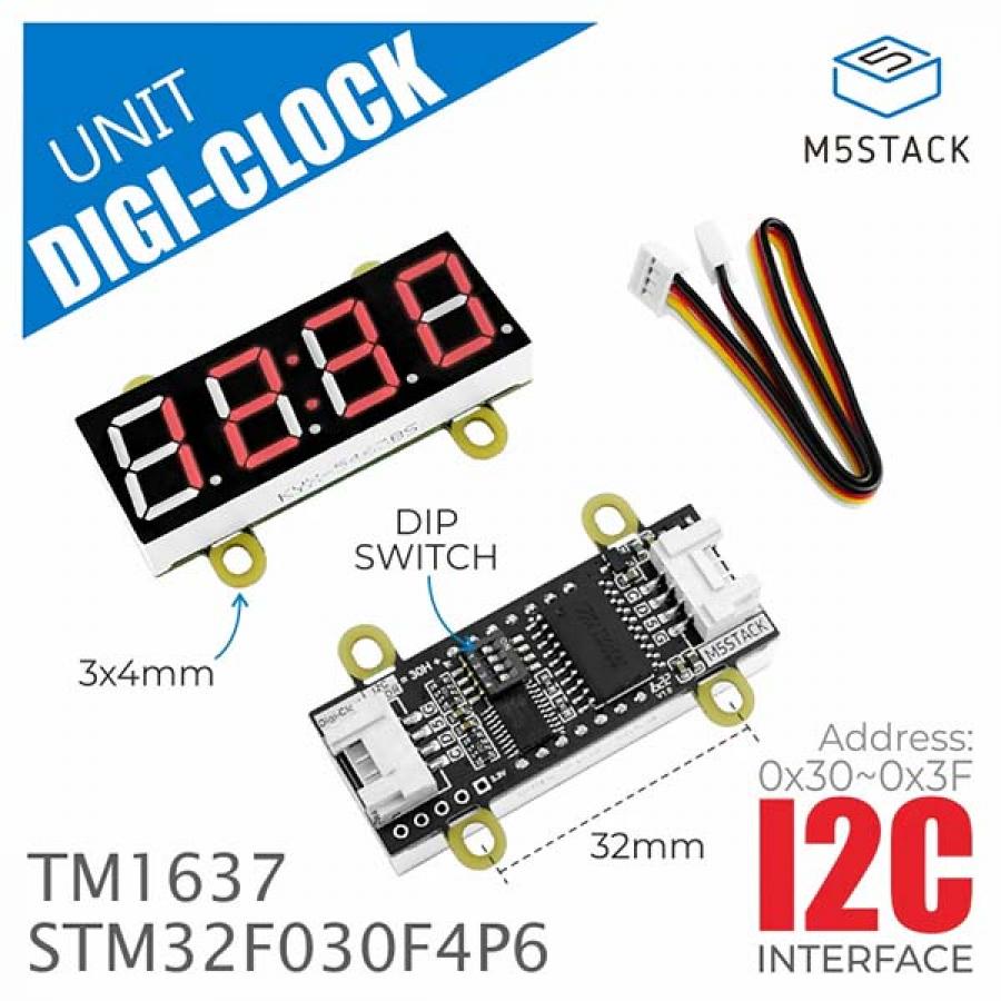 Red 7-Segment Digit Clock Unit [U146]