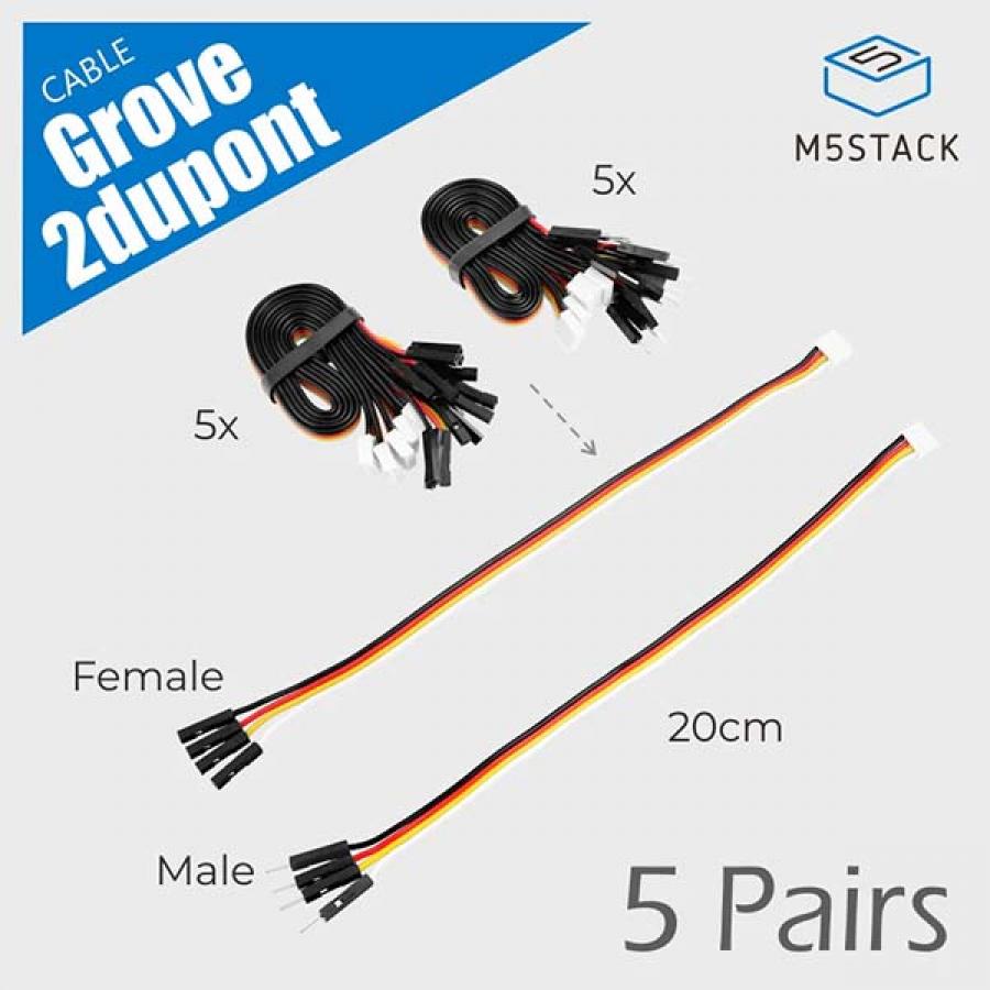 Grove2Dupont Conversion Cable 20cm (5Pairs) [A096]
