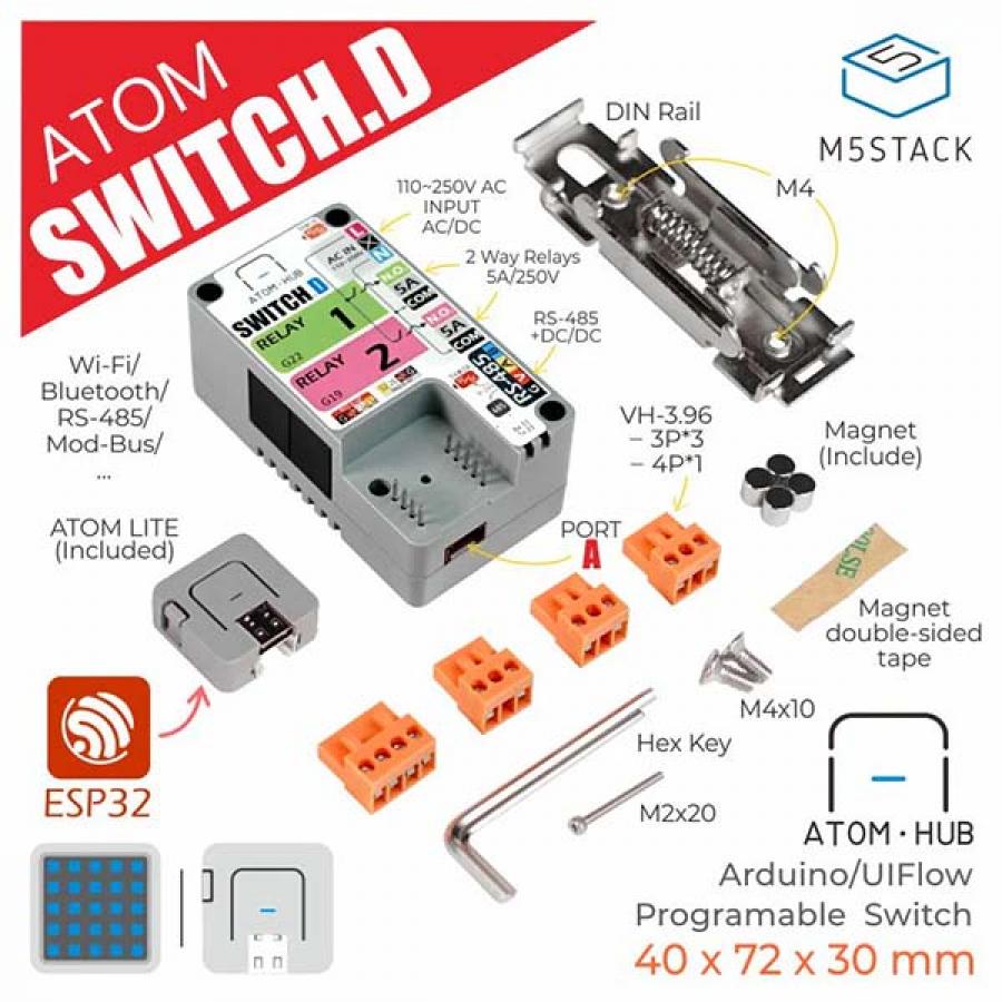 ATOM HUB SwitchD 2-Relay Kit [K042-D]