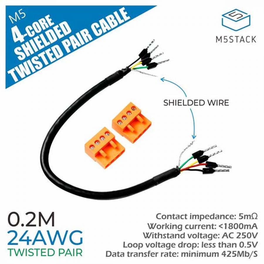 24AWG 4-Core Shielded Twisted Pair Cable [A088]