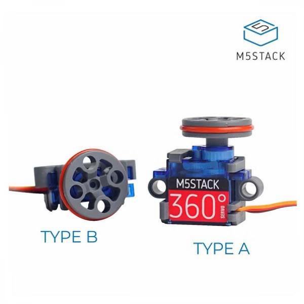 디바이스마트,오픈소스/코딩교육 > 파이썬/IoT 개발 보드 > M5STACK > 센서/모듈,M5Stack,Servo Kit 360° Brick-compatible [A076-C],9g 서보 모터, LEGO 호환 고정 브래킷 포함 / 180° 및 360° 사양 / UIFlow로 간편 제어 가능 / 일반 PWM 드라이버 및 마이크로컨트롤러 호환 / 전원 공급 시 전류 및 전압 주의 / 서보 연장 케이블 별도 구매 가능.