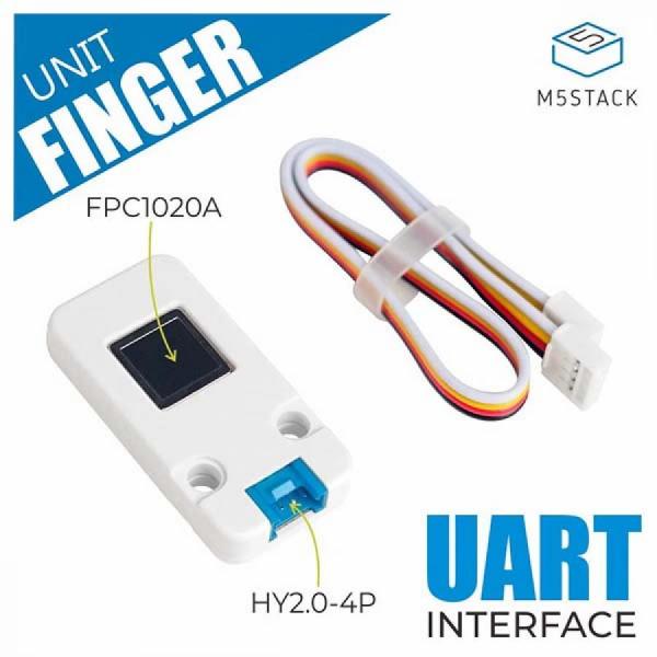 디바이스마트,오픈소스/코딩교육 > 파이썬/IoT 개발 보드 > M5STACK > 센서/모듈,M5Stack,Finger Print Sensor Unit (FPC1020A) [U008],FINGER는 FPC1020A 정전용량 지문 인식 모듈을 탑재한 지문 인식 센서로, UART 통신을 통해 M5Core와 연결하여 1:N 인식 및 1:1 검증 기능을 제공하며, 360도 회전 인식을 지원하는 컴팩트하고 저전력 설계의 제품입니다.