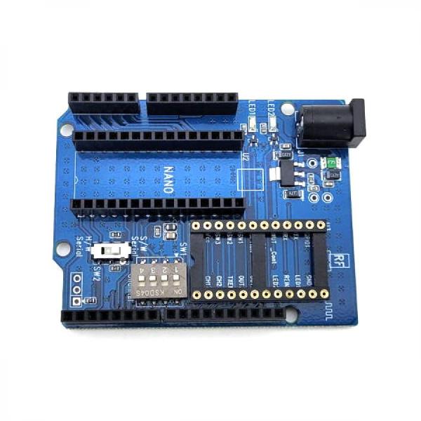 디바이스마트,MCU보드/전자키트 > 통신/네트워크 > RF/LoRa,라디오리써치,아두이노 나노 RF 통합보드 (NRF-400),아두이노와 447MHz 무선모듈을 Seamless하게 통합하여 다품종 소량의 무선제품 개발을 용이하게 해주는 개발보드