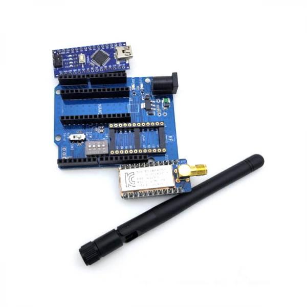 디바이스마트,MCU보드/전자키트 > 통신/네트워크 > RF/LoRa,라디오리써치,아두이노 나노 RF 통합보드 (NRF-400),아두이노와 447MHz 무선모듈을 Seamless하게 통합하여 다품종 소량의 무선제품 개발을 용이하게 해주는 개발보드