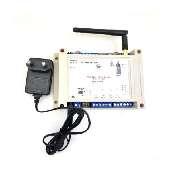 디바이스마트,MCU보드/전자키트 > 버튼/스위치/제어/RTC > 원격제어/무선컨트롤,라디오리써치,산업용 무선 콘트롤러 다채널 인증받은 송신모듈 내장 (RC024IO) 12V,입출력 제어를 위한 무선 컨트롤러 12V / 4입력 4출력 / 1:1통신