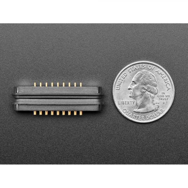 디바이스마트,커넥터/PCB > I/O 커넥터 > 마그네틱 커넥터,Adafruit,DIY Magnetic Connector - Straight 9 Contact Pins - 2.2mm Pitch [ada-5470],2.2mm 피치, 9접점(핀), 포고 핀(POGO Pin), 스트레이트
