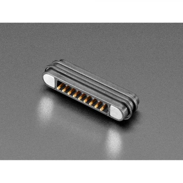 디바이스마트,커넥터/PCB > I/O 커넥터 > 마그네틱 커넥터,Adafruit,DIY Magnetic Connector - Straight 9 Contact Pins - 2.2mm Pitch [ada-5470],2.2mm 피치, 9접점(핀), 포고 핀(POGO Pin), 스트레이트