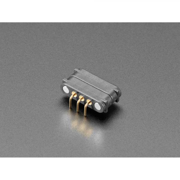 디바이스마트,커넥터/PCB > I/O 커넥터 > 마그네틱 커넥터,Adafruit,DIY Magnetic Connector - Right Angle Three Contact Pins [ada-5360],2.54mm 피치, 3접점(3핀), 포고 핀(POGO Pin), 라이트앵글