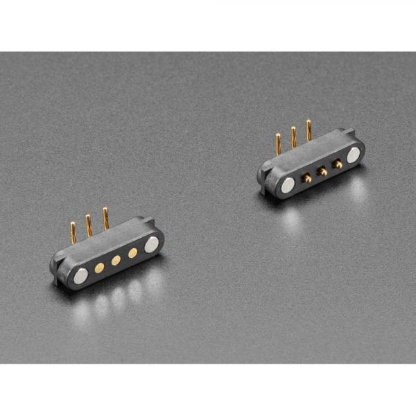 디바이스마트,커넥터/PCB > I/O 커넥터 > 마그네틱 커넥터,Adafruit,DIY Magnetic Connector - Right Angle Three Contact Pins [ada-5360],2.54mm 피치, 3접점(3핀), 포고 핀(POGO Pin), 라이트앵글