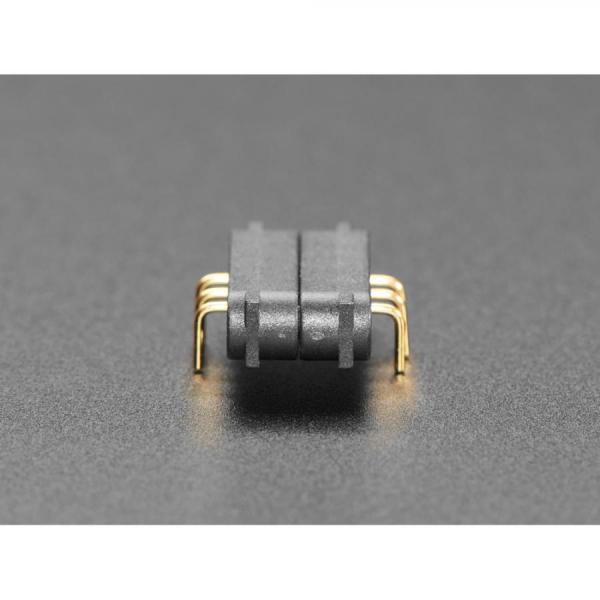 디바이스마트,커넥터/PCB > I/O 커넥터 > 마그네틱 커넥터,Adafruit,DIY Magnetic Connector - Right Angle Three Contact Pins [ada-5360],2.54mm 피치, 3접점(3핀), 포고 핀(POGO Pin), 라이트앵글