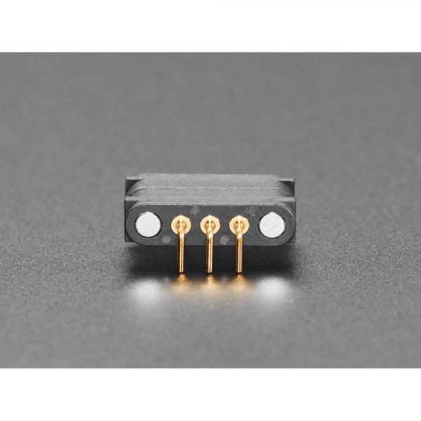 디바이스마트,커넥터/PCB > I/O 커넥터 > 마그네틱 커넥터,Adafruit,DIY Magnetic Connector - Right Angle Three Contact Pins [ada-5360],2.54mm 피치, 3접점(3핀), 포고 핀(POGO Pin), 라이트앵글