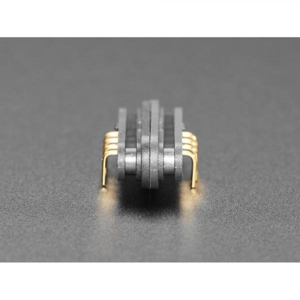 디바이스마트,커넥터/PCB > I/O 커넥터 > 마그네틱 커넥터,Adafruit,DIY Magnetic Connector - Right Angle Four Contact Pins [ada-5358],2.54mm 피치, 4접점(4핀), 포고 핀(POGO Pin), 라이트앵글