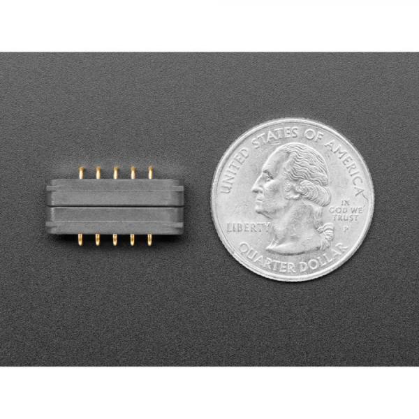 디바이스마트,커넥터/PCB > I/O 커넥터 > 마그네틱 커넥터,Adafruit,DIY Magnetic Connector - Right Angle Five Contact Pins [ada-5359],2.54mm 피치, 5접점(5핀), 포고 핀(POGO Pin), 라이트앵글