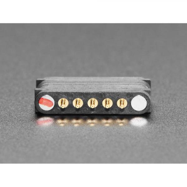디바이스마트,커넥터/PCB > I/O 커넥터 > 마그네틱 커넥터,Adafruit,DIY Magnetic Connector - Straight Angle Five Contact Pins [ada-5413],2.54mm 피치, 5접점(5핀), 포고 핀(POGO Pin), 스트레이트