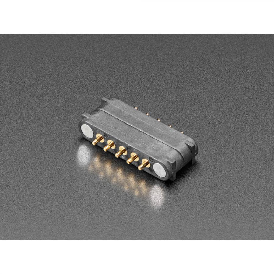 DIY Magnetic Connector - Straight Angle Five Contact Pins [ada-5413]