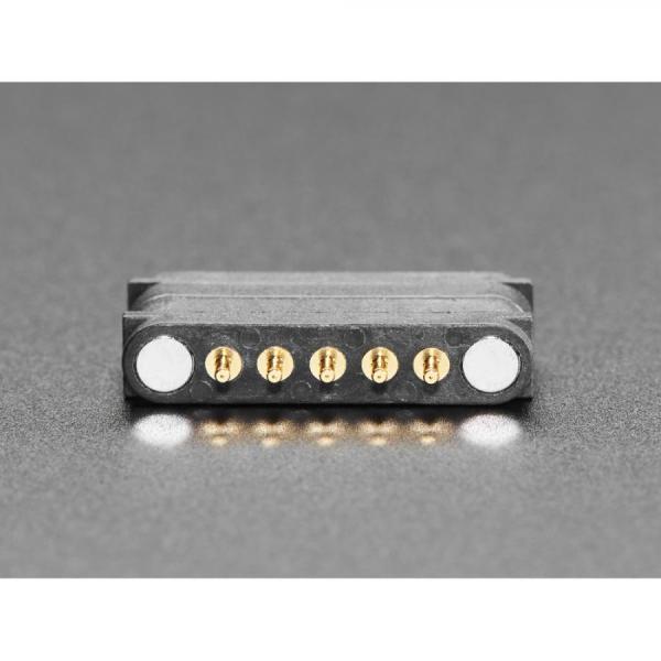 디바이스마트,커넥터/PCB > I/O 커넥터 > 마그네틱 커넥터,Adafruit,DIY Magnetic Connector - Straight Angle Five Contact Pins [ada-5413],2.54mm 피치, 5접점(5핀), 포고 핀(POGO Pin), 스트레이트