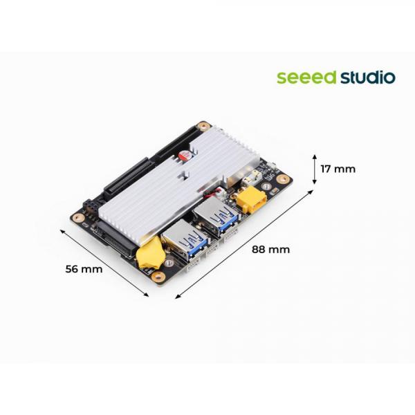 디바이스마트,MCU보드/전자키트 > 인공지능/임베디드/산업용 > 인공지능/머신러닝 > 인공지능 확장보드/액세서리,Seeedstudio,reComputer Mini Carrier Board for Jetson Orin Nano/Orin NX [114993592],※ 젯슨 Orin Nano/NX 모듈 별매) / 젯슨 Orin 모듈용 초소형 캐리어보드 / NVMe SSD(M.2 Key M) 및 WiFi/BT(M.2 Key E) 확장 슬롯 / CSI 카메라, 기가비트 이더넷, 40핀 GPIO 포트 지원 / 활용: AI 엣지 컴퓨팅, 소형 비전 시스템, 양산용 프로토타입 개발