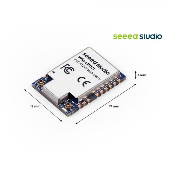 디바이스마트,MCU보드/전자키트 > 통신/네트워크 > RF/LoRa,Seeedstudio,Wio-LR1121 무선 모듈 (sub-GHz/2.4GHz/2.1GHz S-band 지원, IPEX 포함) [113991415],초소형 멀티밴드 LoRa 통신 모듈 / Semtech LR1121 칩셋 탑재 / 지상파(Sub-GHz, 2.4GHz) 및 위성(S-Band) 통신 지원 / LoRaWAN, (G)FSK, BPSK 변조 지원 / TCXO 내장으로 안정적인 신호 / 활용: 글로벌 자산 추적, 해상/항공 물류, 스마트 농업, 원격지 환경 모니터링