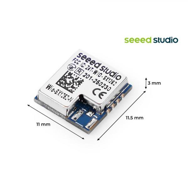 디바이스마트,MCU보드/전자키트 > 통신/네트워크 > RF/LoRa,Seeedstudio,Wio-SX1262 LoRa/LoRaWAN 무선 모듈 (EU868/US915 지원, IPEX 미지원) [113991436],고성능 LoRa 통신 모듈 (RF 핀아웃 타입, 안테나 직접 설계) / Semtech SX1262 칩셋 탑재 / 양산 및 맞춤형 개발에 최적화 / EU868 & US915 지원 / 저전력, 장거리 통신 / 활용: 맞춤형 IoT 센서, 스마트 미터링, 산업용 장비