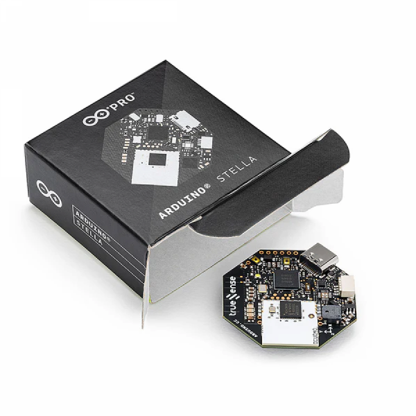 디바이스마트,오픈소스/코딩교육 > 아두이노 > 아두이노 정품 보드/쉴드/키트,아두이노,Arduino Stella,ABX00131 / cm급 초정밀 실시간 위치 추적용 UWB 태그(Tag) / Portenta UWB 쉴드 또는 UWB 지원 스마트폰과 함께 사용 / nRF52840(BLE) 및 NXP SR040(UWB) 칩셋 탑재 / 가속도계, 부저, 사용자 버튼 내장 / USB-C 또는 코인셀 배터리(CR2032)로 구동 / 활용: 고정밀 자산 추적, AGV(무인운반차) 추종, 보안 출입 통제, 스마트홈