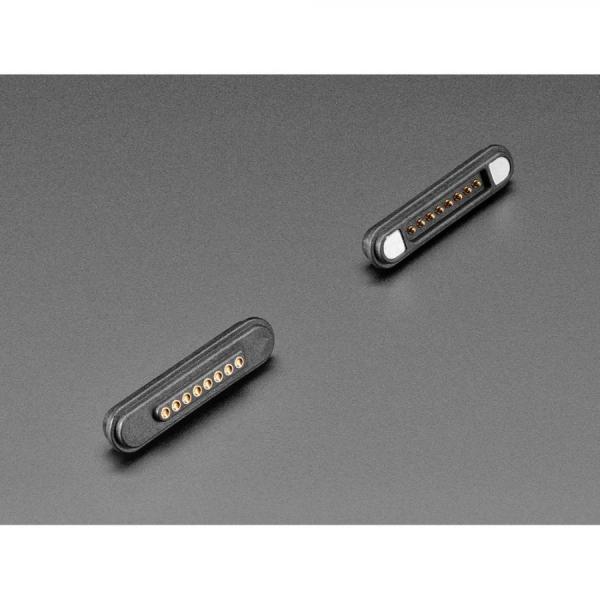 디바이스마트,커넥터/PCB > I/O 커넥터 > 마그네틱 커넥터,Adafruit,DIY Magnetic Connector - Straight 8 Contact Pins - 2.2mm Pitch [ada-5469],2.2mm 피치, 8접점(핀), 포고 핀(POGO Pin), 스트레이트