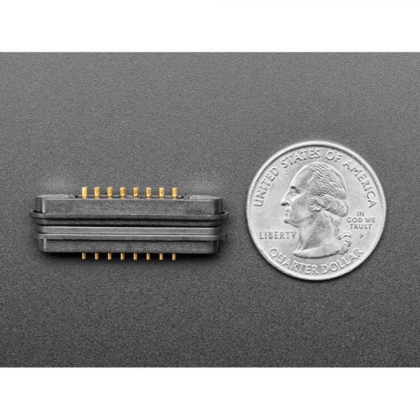 디바이스마트,커넥터/PCB > I/O 커넥터 > 마그네틱 커넥터,Adafruit,DIY Magnetic Connector - Straight 8 Contact Pins - 2.2mm Pitch [ada-5469],2.2mm 피치, 8접점(핀), 포고 핀(POGO Pin), 스트레이트