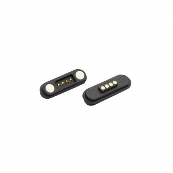 디바이스마트,커넥터/PCB > I/O 커넥터 > 마그네틱 커넥터,SMG,마그네틱 포고 핀 커넥터 4P 암/수 세트 (직선형 / 2.3mm pitch) [MCT-S04],탈부착 가능한 자석형 커넥터 / 4핀 / male, female 세트 / 핀 간격 2.3mm / Straight 타입 / Pogo Pin