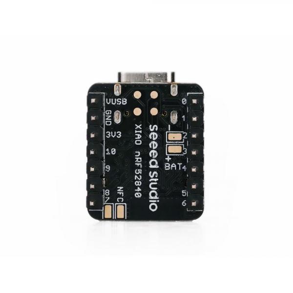 디바이스마트,오픈소스/코딩교육 > 파이썬/IoT 개발 보드 > Seeedstudio XIAO > XIAO 보드,Seeedstudio,Seeed Studio XIAO nRF52840 (Pre-Soldered) [102010631],초저전력 무선 통신용 XIAO 보드 / Nordic nRF52840 (BLE 5.0, NFC) 칩셋 / 헤더 핀이 납땜된 버전(Pre-Soldered) / 배터리 충전 회로 내장 / 활용: 웨어러블, BLE 비콘, 무선 센서 네트워크