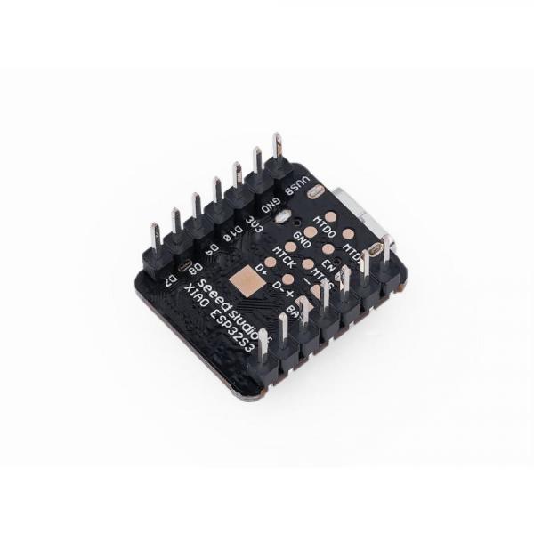 디바이스마트,오픈소스/코딩교육 > 파이썬/IoT 개발 보드 > Seeedstudio XIAO > XIAO 보드,Seeedstudio,Seeed Studio XIAO ESP32-S3 (Pre-Soldered) [102010634],AI/ML을 위한 초소형 고성능 XIAO 보드 / 듀얼코어 Xtensa LX7 ESP32-S3 칩셋 / 2.4GHz Wi-Fi 및 Bluetooth 5.0(BLE) 동시 지원 / 헤더 핀 납땜 버전 / 배터리 충전 회로 내장, 딥슬립(Deep Sleep) 모드 지원 / 활용: TinyML, AI 비전/음성, 고성능 IoT