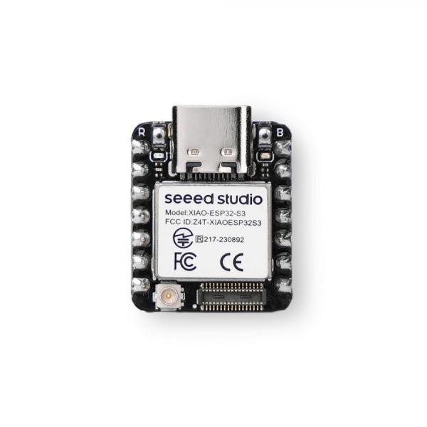 디바이스마트,오픈소스/코딩교육 > 파이썬/IoT 개발 보드 > Seeedstudio XIAO > XIAO 보드,Seeedstudio,Seeed Studio XIAO ESP32-S3 (Pre-Soldered) [102010634],AI/ML을 위한 초소형 고성능 XIAO 보드 / 듀얼코어 Xtensa LX7 ESP32-S3 칩셋 / 2.4GHz Wi-Fi 및 Bluetooth 5.0(BLE) 동시 지원 / 헤더 핀 납땜 버전 / 배터리 충전 회로 내장, 딥슬립(Deep Sleep) 모드 지원 / 활용: TinyML, AI 비전/음성, 고성능 IoT
