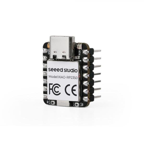 디바이스마트,오픈소스/코딩교육 > 파이썬/IoT 개발 보드 > Seeedstudio XIAO > XIAO 보드,Seeedstudio,Seeed Studio XIAO RP2350 (Pre-Soldered) [102010637],RP2040을 뛰어넘는 고성능 XIAO 보드 / 듀얼코어 Arm Cortex-M33 RP2350 칩 탑재 / 두 배로 늘어난 520KB SRAM, 150MHz 클럭 / Arm TrustZone 등 강화된 보안 기능 / 활용: 고성능 실시간 제어, 머신러닝(TinyML), 보안 IoT 엔드포인트
