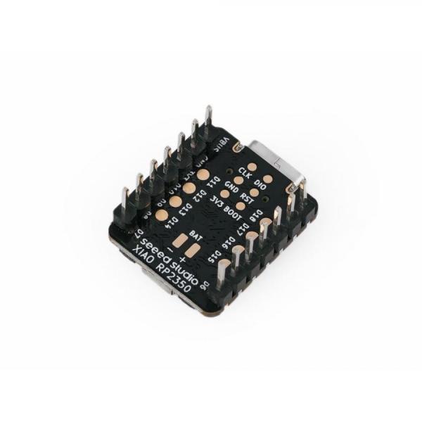 디바이스마트,오픈소스/코딩교육 > 파이썬/IoT 개발 보드 > Seeedstudio XIAO > XIAO 보드,Seeedstudio,Seeed Studio XIAO RP2350 (Pre-Soldered) [102010637],RP2040을 뛰어넘는 고성능 XIAO 보드 / 듀얼코어 Arm Cortex-M33 RP2350 칩 탑재 / 두 배로 늘어난 520KB SRAM, 150MHz 클럭 / Arm TrustZone 등 강화된 보안 기능 / 활용: 고성능 실시간 제어, 머신러닝(TinyML), 보안 IoT 엔드포인트