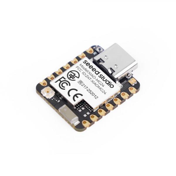 디바이스마트,오픈소스/코딩교육 > 파이썬/IoT 개발 보드 > Seeedstudio XIAO > XIAO 보드,Seeedstudio,Seeed Studio XIAO MG24 [102010590],매터(Matter) 및 스레드(Thread) 지원 초저전력 XIAO 보드 / Silicon Labs EFR32MG24 (Arm Cortex-M33) 칩셋 탑재 / Bluetooth 5.3(BLE) 및 Thread 무선 통신 지원 / 배터리 충전 회로 내장 / 활용: Matter 스마트홈 기기 개발, 저전력 무선 센서 네트워크