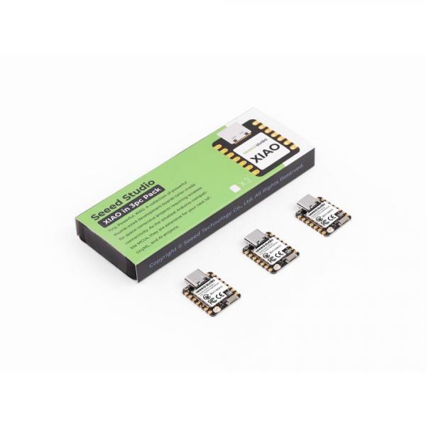 디바이스마트,오픈소스/코딩교육 > 파이썬/IoT 개발 보드 > Seeedstudio XIAO > XIAO 보드,Seeedstudio,Seeed Studio XIAO MG24 Sense (3PCS) [102010693],마이크/IMU 내장형 초저전력 XIAO MG24 Sense 보드 (3개 묶음) / Silicon Labs EFR2MG24 칩셋 탑재 / Matter, Thread, Bluetooth 5.3(BLE) 무선 통신 지원 / 아날로그 마이크, 6축 IMU(모션 센서) 통합 / 활용: 분산형 TinyML, 스마트홈 센서 네트워크 구축