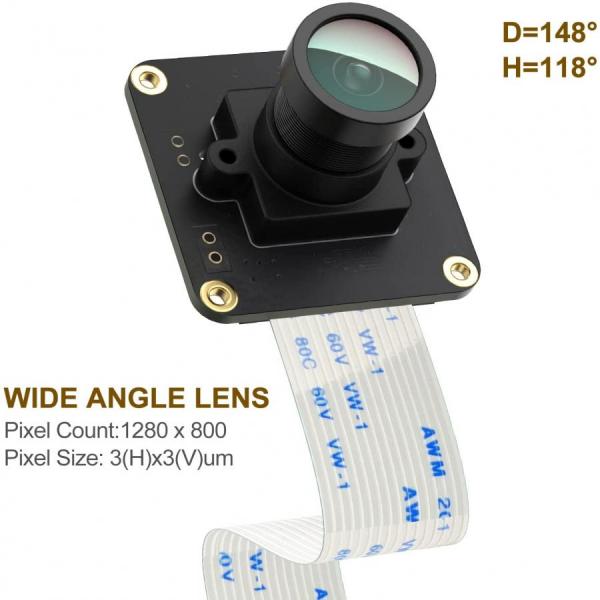 디바이스마트,오픈소스/코딩교육 > 라즈베리파이 > 라즈베리파이 카메라모듈/렌즈,Innomaker,RPI CAM-MIPI9281RAW-V2,Monochrome global shutter OV9281 CMOS 센서 / 1MP 해상도 / 최대 1280×800@144fps 지원 / 외부 트리거 모드 및 LED/플래시 스트로브 모드 지원 / 2-레인 MIPI 인터페이스 / 조정 가능한 초점 거리 / 148도 광각 어안 렌즈 호환 / Raspberry Pi 4/3B+/3B/CM4/CM3+ 호환
