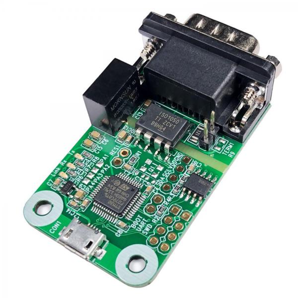 디바이스마트,MCU보드/전자키트 > 통신/네트워크 > CAN통신,Innomaker,USB2CAN Module,USB-CAN 변환기 / Raspberry Pi Zero, 3B+, 4B 호환 / Plug and Play, 외부 전원 불필요 / STM32F0 마이크로컨트롤러, 48MHz / CAN 2.0A 및 2.0B 지원 / 데이터 전송 속도 20Kbps~1Mbps 프로그래밍 가능 / 전압 격리 1.5K VDC/min / 120Ω 저항 선택 가능 / 작동 온도 -40°~85° / CE, FCC 인증 / 크기: 56.50mm x 31.20mm x 14.20mm /