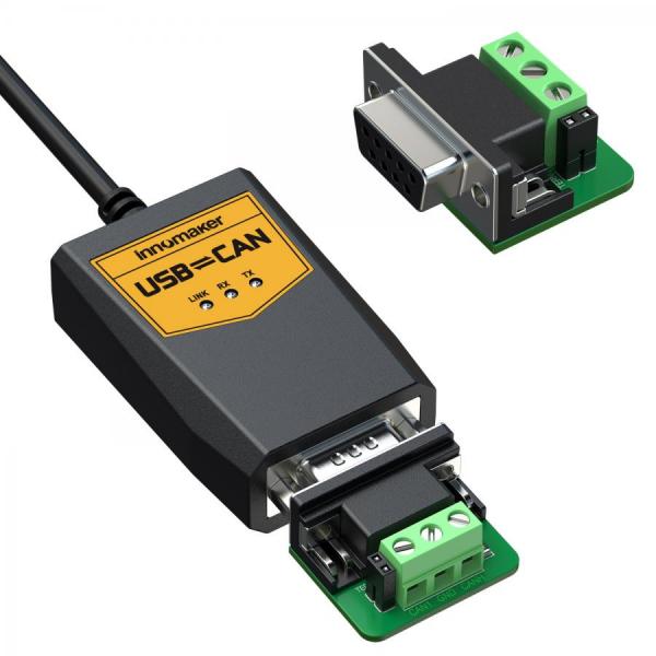 디바이스마트,MCU보드/전자키트 > 통신/네트워크 > CAN통신,Innomaker,USB2CAN-C Module,USB to CAN 변환 케이블 / Raspberry Pi, Jetson Nano, Tinker Board 호환 / Windows, Mac OS, Linux 지원 / Plug and Play, 외부 전원 불필요 / CAN baud rate 20Kbps ~ 1Mbps 프로그래밍 가능 / CAN bus 2.0A 및 2.0B 지원 / 3000V 전압 절연 및 2500V ESD 보호 / C/Python 소스 코드 및 Socket-CAN 제공 / 다양한 모드 지