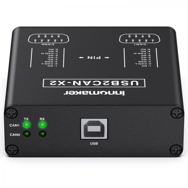 디바이스마트,MCU보드/전자키트 > 통신/네트워크 > CAN통신,Innomaker,USB2CAN-X2 Module,듀얼 채널 USB to CAN 변환기 / Raspberry Pi, Jetson Nano, Tinker Board 및 모든 SBC, 데스크탑, 노트북 호환 / Windows, Mac OS, Linux, Raspbian, Ubuntu 지원 / 플러그 앤 플레이, 외부 전원 불필요 / CAN baud rate 20Kbps~1Mbps 프로그래밍 가능 / CAN bus 2.0A 및 2.0B 지원 / 3000VDC 전압 절연 및 15kV ESD 보호 / C/Pyt