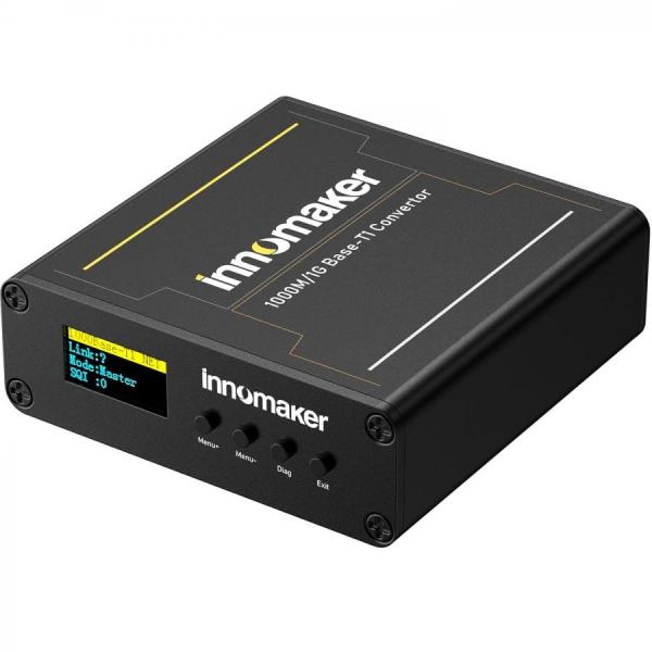 디바이스마트,MCU보드/전자키트 > 통신/네트워크 > 기타 네트워크/통신,Innomaker,1000BASE-T1TX-TI Ethernet Media Converter,1000BASE-T1(1000 Mbit/s Full-duplex)와 1000BASE-TX 간의 직접 변환 지원 / AEC-Q100 인증 TI DP83TG720SWRHATQ1 사용 / 1000BASE-T1 마스터/슬레이브 구성 / OLED 화면 및 케이블 결함 감지 기능 / 플러그 앤 플레이, 드라이버 설치 불필요 / DC 9V-24V/1A 및 Type-C 전원 입력 지원 / TE MATEnet 및 MOLEX 어댑터 포함