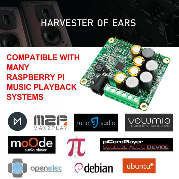 디바이스마트,오픈소스/코딩교육 > 라즈베리파이 > 라즈베리파이 확장보드/HAT,Innomaker,RPI HiFi AMP Hat,Raspberry Pi 4, Zero, 3B, 3B+ 호환 HiFi AMP HAT / 25W Class-D 디지털 오디오 파워 앰프 / 4옴 스피커 구동 가능 / 44.1kHz 및 48kHz 샘플 레이트 지원 / 완전 디지털 사운드 경로 / 12-20V 전원 입력 / DSD over PCM(DOP) 모드 지원 / 다양한 음악 재생 시스템 호환 (OSMC, Volumio 등)