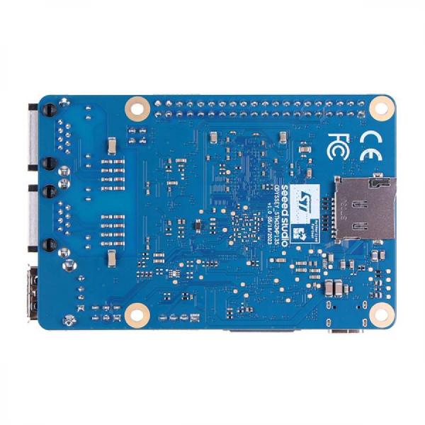 디바이스마트,MCU보드/전자키트 > 인공지능/임베디드/산업용 > 인공지능/머신러닝 > 인공지능 개발보드/모듈/키트,Seeedstudio,ODYSSEY - STM32MP135D (Cortex-A7 STM32) [102110701],32비트 Arm Cortex-A7 STM32 MPU 탑재 / Yocto 및 Buildroot OS 지원 / 2x 10/100M 이더넷 포트 (ETH0 WoL 기능) / 1x USB Type-A, 1x CSI 30p, 1x LCD 40p 커넥터 / Kingston 4Gb DRAM, 최대 32GB TF 카드 지원 / PoE 및 Type-C 전원 공급 가능 / 컴팩트한 85x56mm 크기, 36g 무게