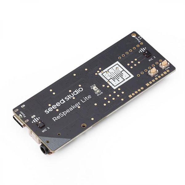 디바이스마트,MCU보드/전자키트 > 인공지능/임베디드/산업용 > 인공지능/머신러닝 > 인공지능 음성인식/스피커,Seeedstudio,ReSpeaker Lite - USB 2-Mic Array with Onboard AI Audio Processing Algorithms [107990273],XMOS XU316 AI 오디오 프로세서 탑재 / 듀얼 고성능 디지털 마이크 어레이 / 간섭 제거, 에코 제거, 소음 억제 알고리즘 지원 / I2S 및 USB(Audio Class 2.0) 호환 / 프로그래밍 가능한 WS2812 RGB LED / 외부 5V 전원 공급 지원 / 최대 샘플링 속도 16kHz / 크기 35x86mm / 5W 앰프 스피커 지원